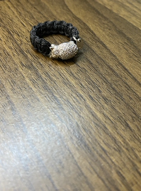 中古vintage全新 猫头鹰戒指手编