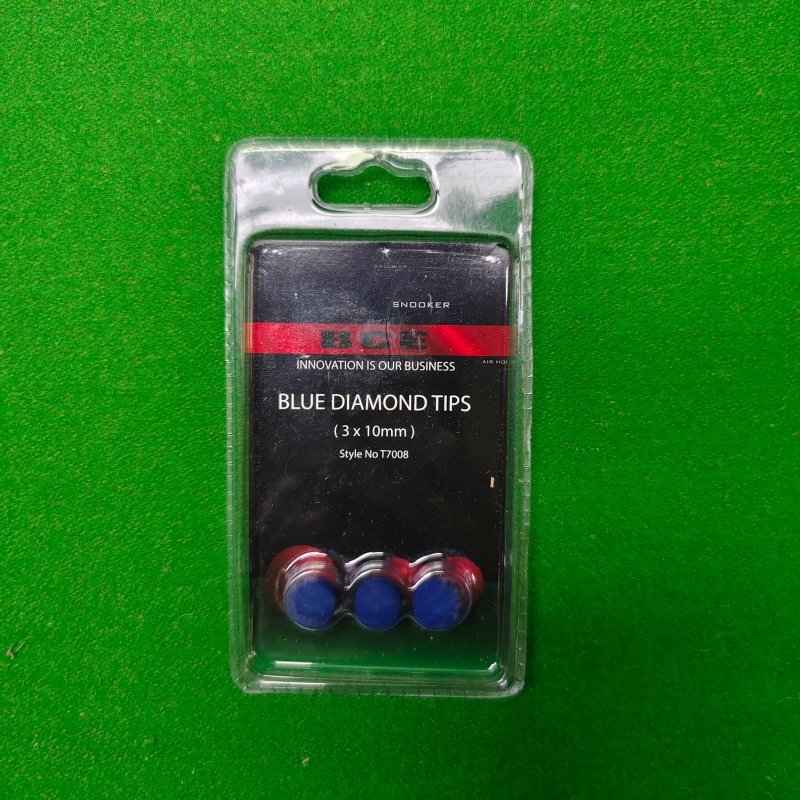 【金牌台球】BCE 精装蓝钻 BLUEDIAMONDTIPS单卡包装10毫米 皮头