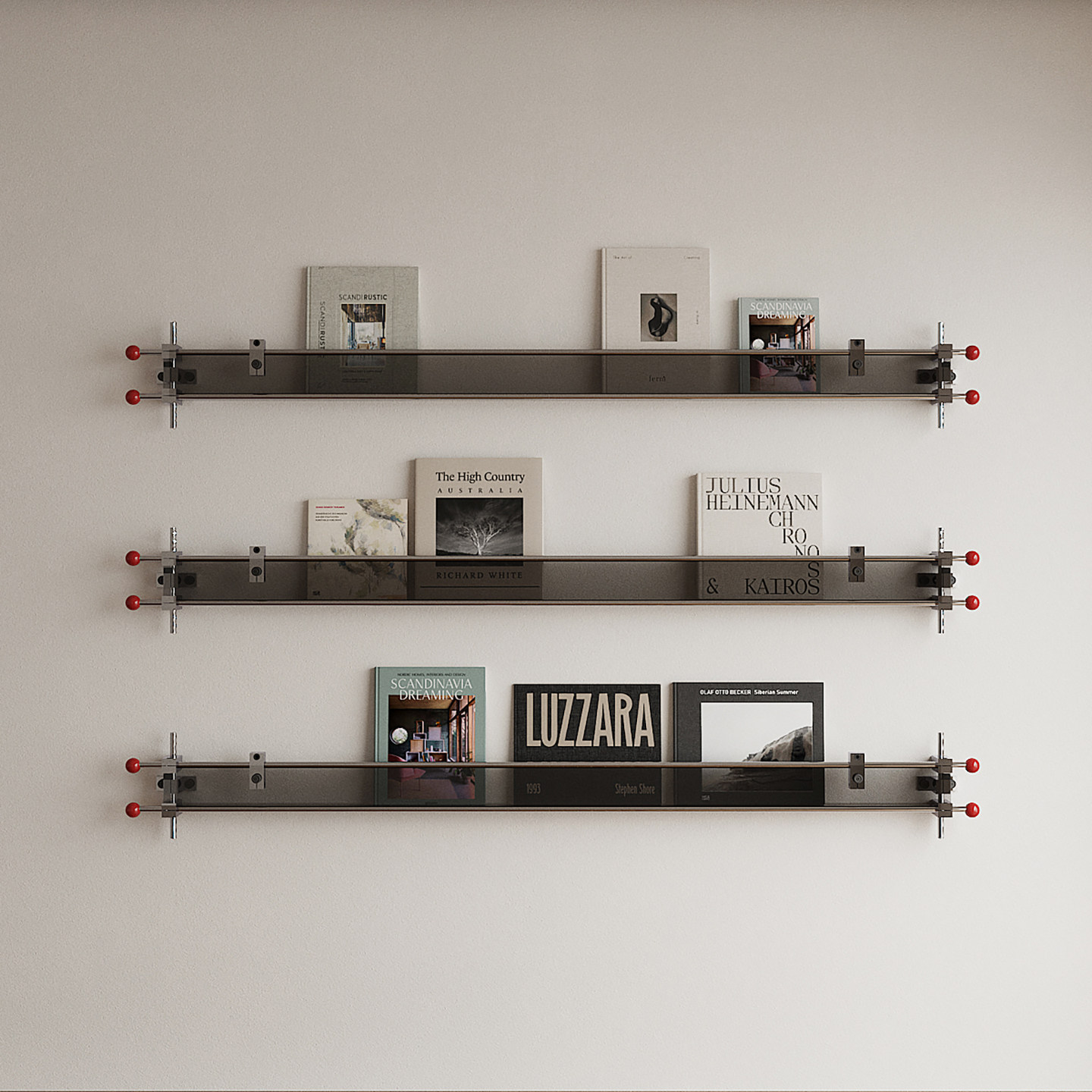 Bauhaus Acrylic Rod Magazine Rack: Sleek Wall Art & Storage! - Product image 2