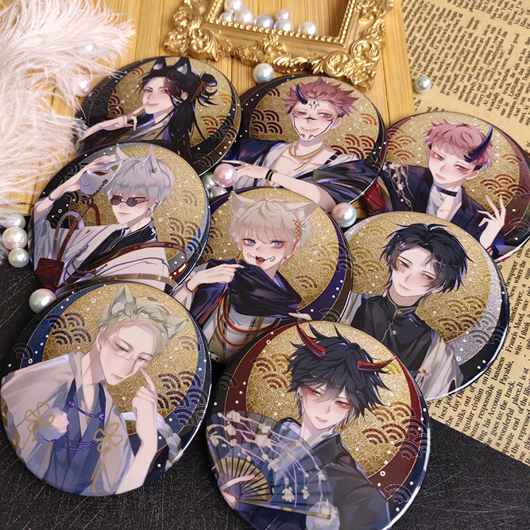 咒术咒回妖怪pa双闪徽章同人周边