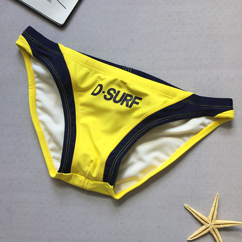 泳裤男三角时尚款 性感 低腰潮男拼色男士游泳裤夏季潮款沙滩戏水