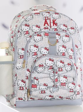 美国中学生书包初中小学生大容量超轻减负护脊Pottery barn kids