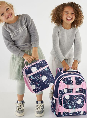 美国采购现货Pottery barn kids男女小学生儿童减负护脊功能书包