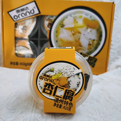 奥林达温州杏仁腐410g*6杯 什锦罐头清凉解暑甜品饮料夏季甜水