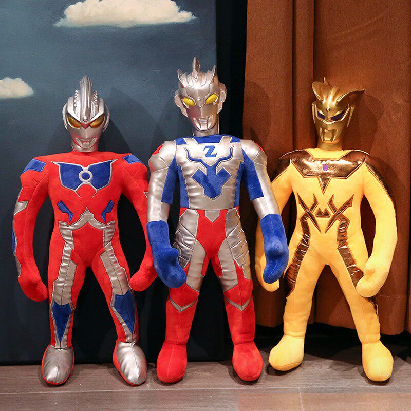 正版奥特曼公仔咸蛋超人儿童玩偶毛绒玩具睡觉抱枕布娃娃男孩礼物