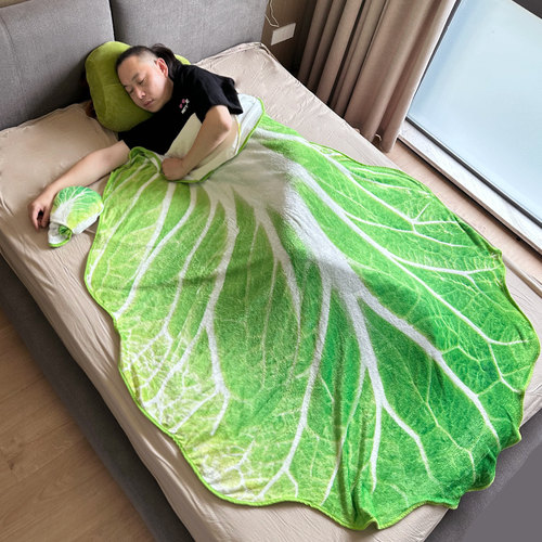 铭创优趣仿真白菜毯子