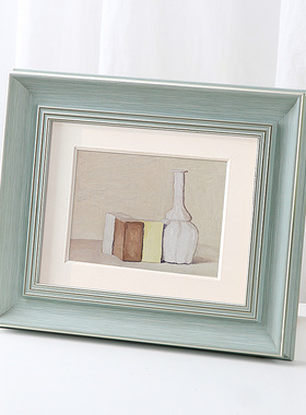 相框摆台8寸7寸6寸10定制4K8开创意美式做旧画框儿童相片相架复古