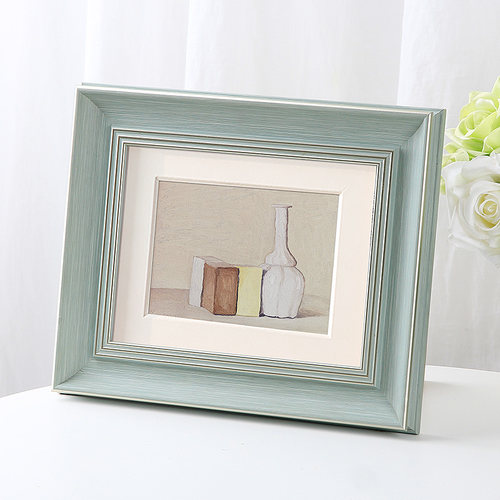 美式风做旧复古摆台相框桌面装饰