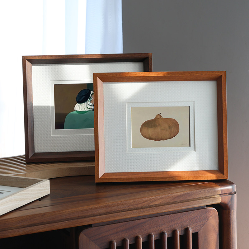 实木小相框摆台双层卡纸10寸立体感结婚照装裱镜框中式像框7寸5寸,家居饰品,相框/画框,淘宝优惠券,粉丝福利购,淘宝优惠卷