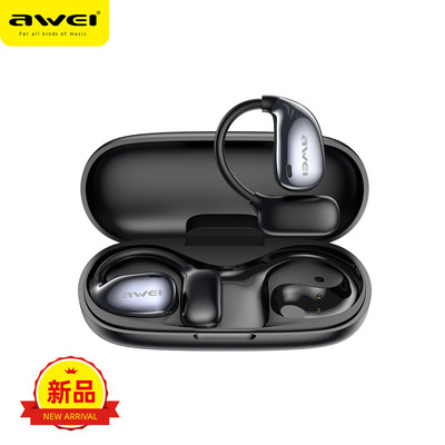 AWEI用维挂耳式耳机T98运动无感佩戴长续航动态音效ows蓝牙耳机