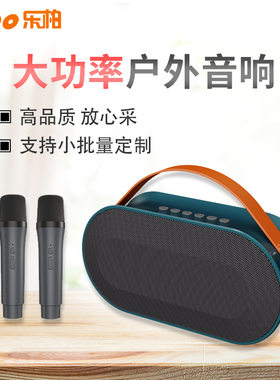 P10手提户外蓝牙音箱无线话筒麦克风广场舞便携式大功率K歌音乐柏