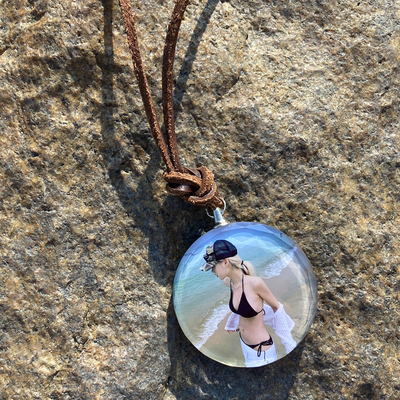 照片定制汽车挂件送礼盒生日礼物