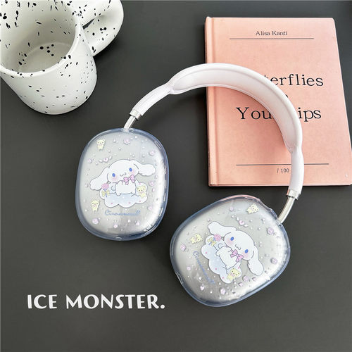 塔成 适用于卡通创意玫瑰玉桂狗适用airpods max保护套硅胶软壳苹