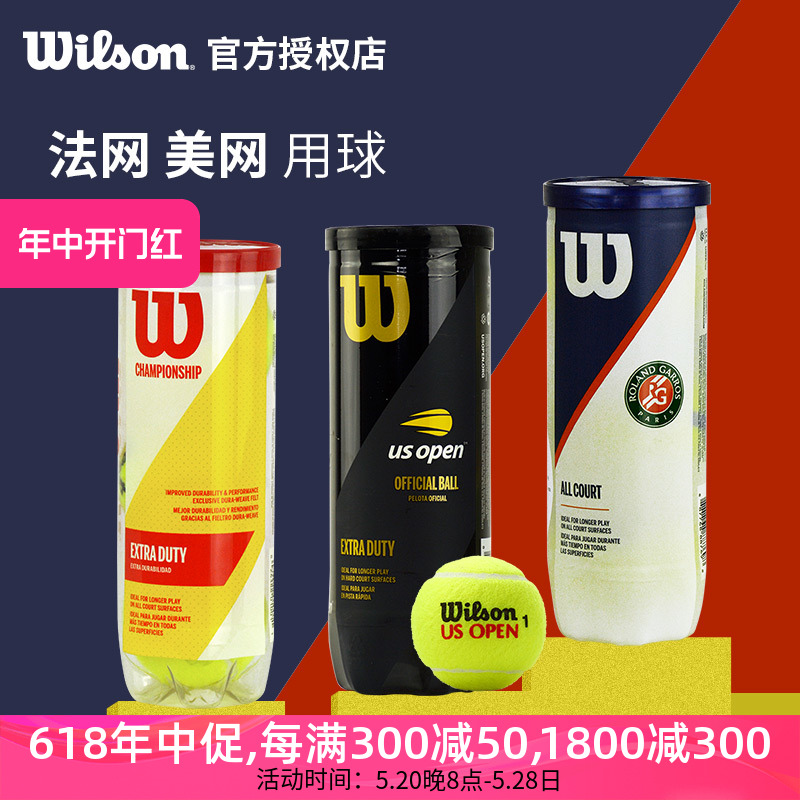 wilson比赛网球美网法网用球