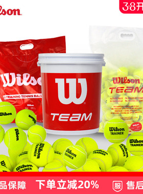 正品wilson威尔胜网球训练球无压练习球耐磨比赛球威尔逊美网桶装