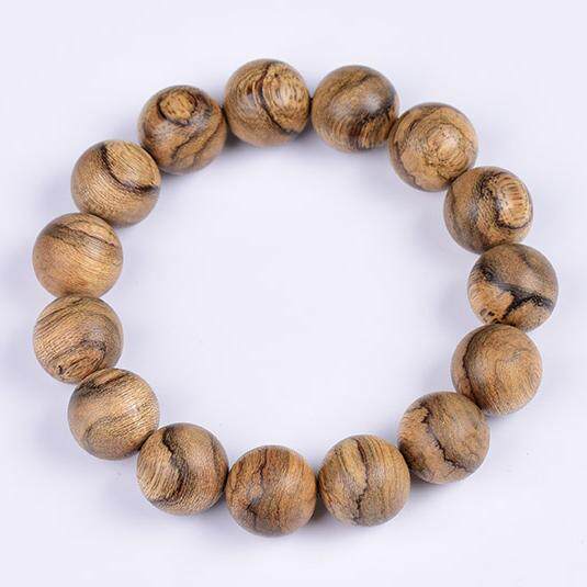 天然越南红土沉香手串手链黑虎斑纹全满花黑虎斑纹安神助眠男士