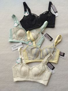 蕾丝文胸罩 超薄无钢圈性感兔耳朵水晶杯3383B款 媛柔品牌内衣 夏季