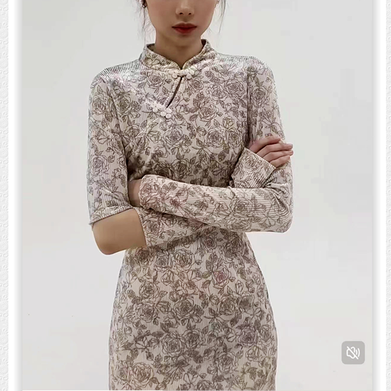 新中式复古少女小个子旗袍裙子