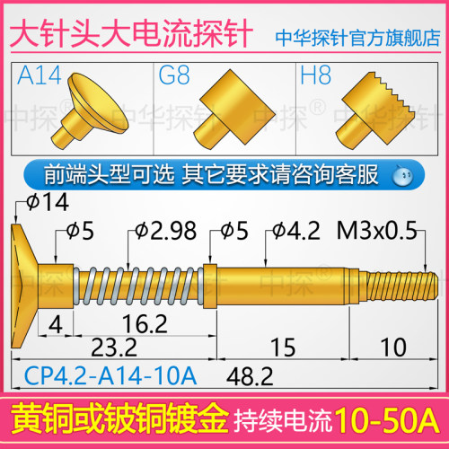 CP4.2-A14-10A大针头大电流探