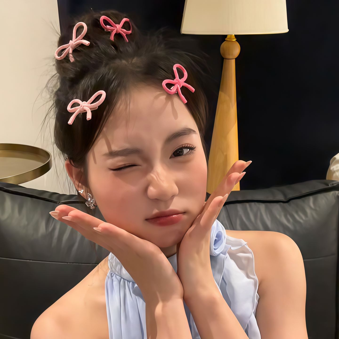 蝴蝶结发夹女鸭嘴夹刘海侧边夹子