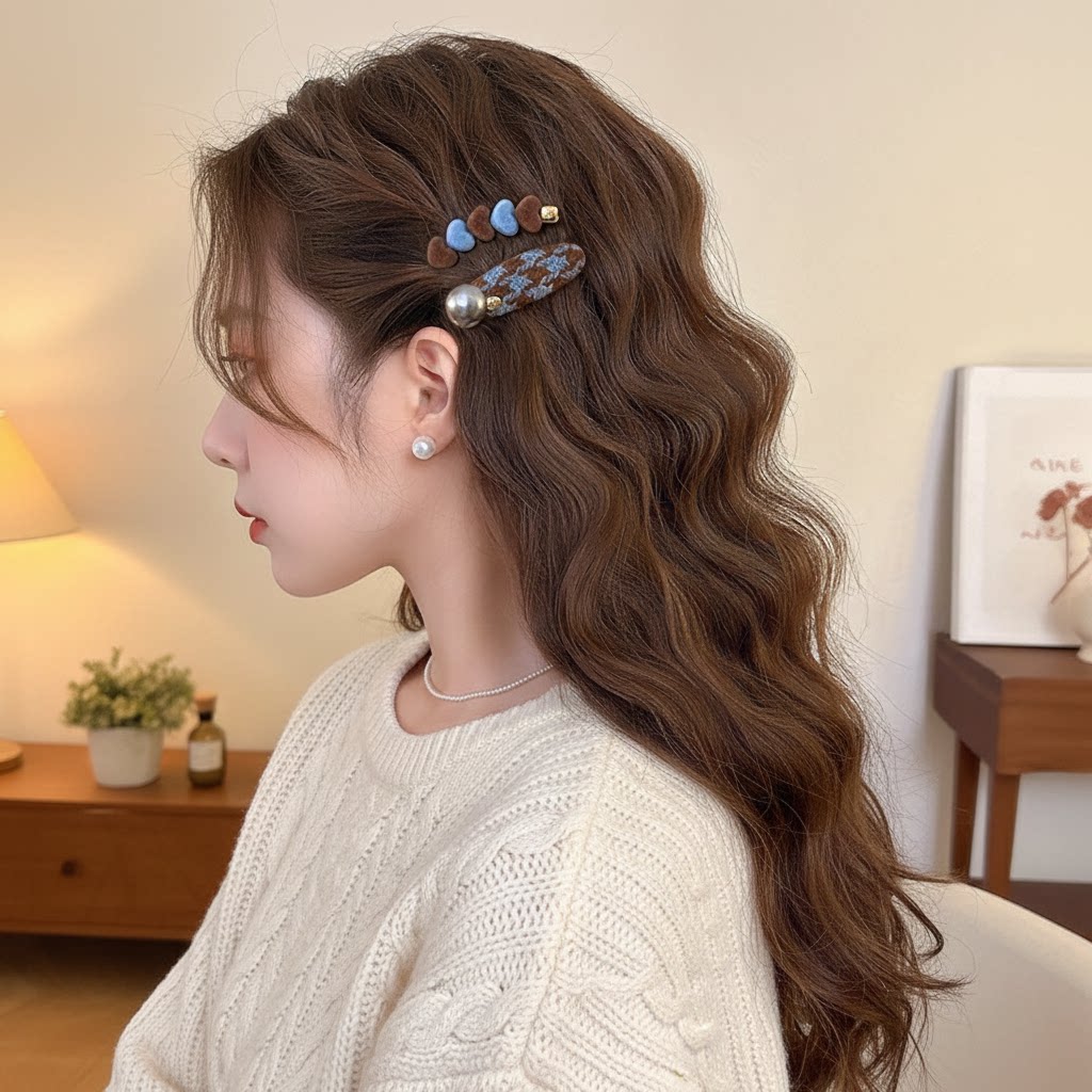 爱心发夹女发卡碎发侧边刘海夹