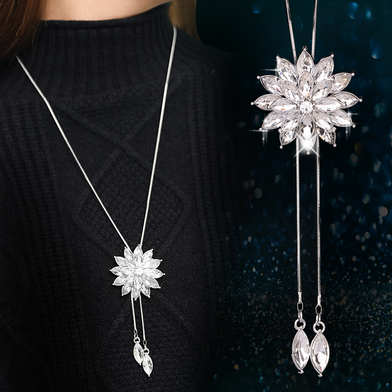 高档挂件大气蜜蜡长款装饰项链