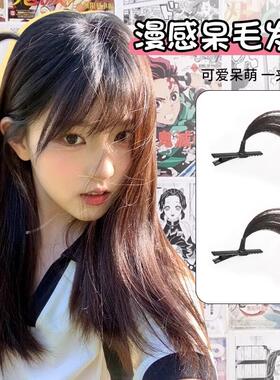 二次元呆毛假发发夹女2026新款小甜妹发卡波奇酱cosplay夹子头饰