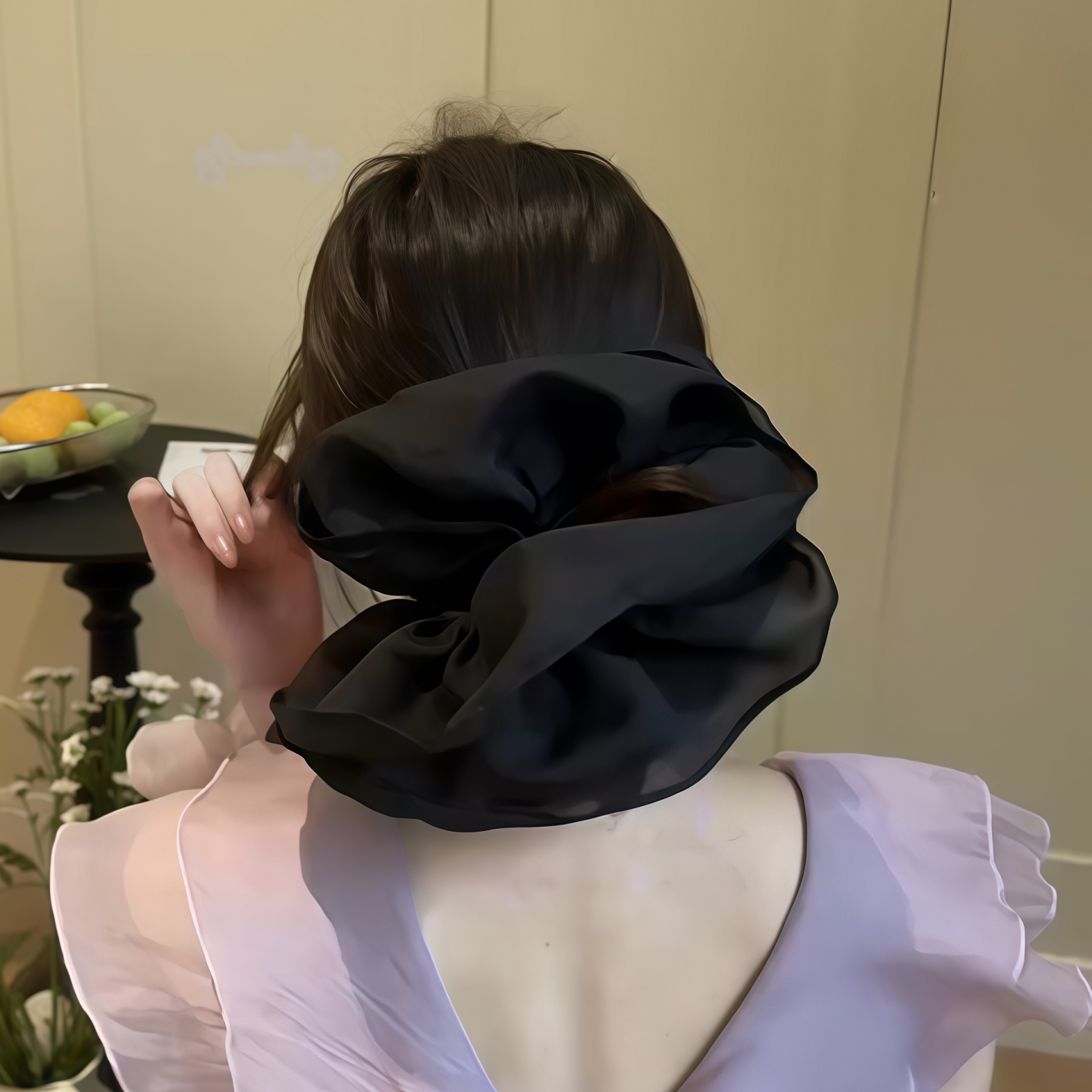 大肠发圈女丸子头头绳低马尾发绳
