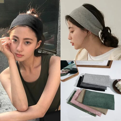 跑步运动发带吸汗女秋冬护额头带女款头巾洗脸束发带发箍男士头套