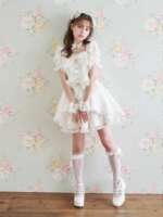 liz lisa's popular and best-selling Snow Princess bow lace dress and women's culottes set thumbnail 8