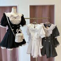 lizlisa's new Japanese-style doll collar dress with a bow and heart buckle isa soft and cute set thumbnail 4
