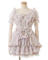 liz lisa's popular and best-selling Snow Princess bow lace dress and women's culottes set thumbnail 3
