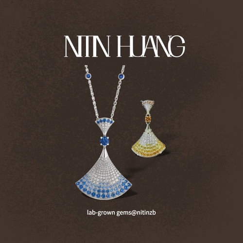 nitinhuang925银小裙子项链