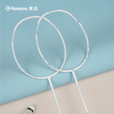 超轻全碳素训练比赛熏风羽毛球拍