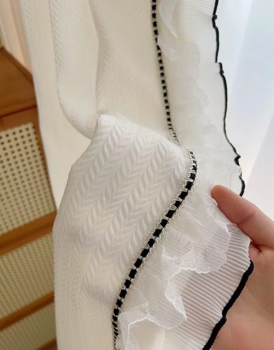 7公分宽法式蕾丝花边小香风窗帘花边立边装饰辅料配件DIY可零剪