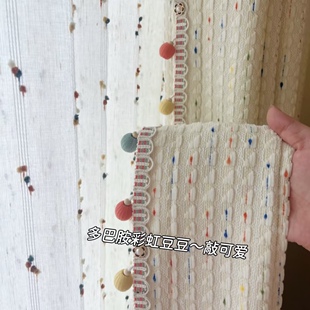 新款 饰品 窗帘花边立边牛津木珠吊坠毛球吊球辅料配件纺织家居装