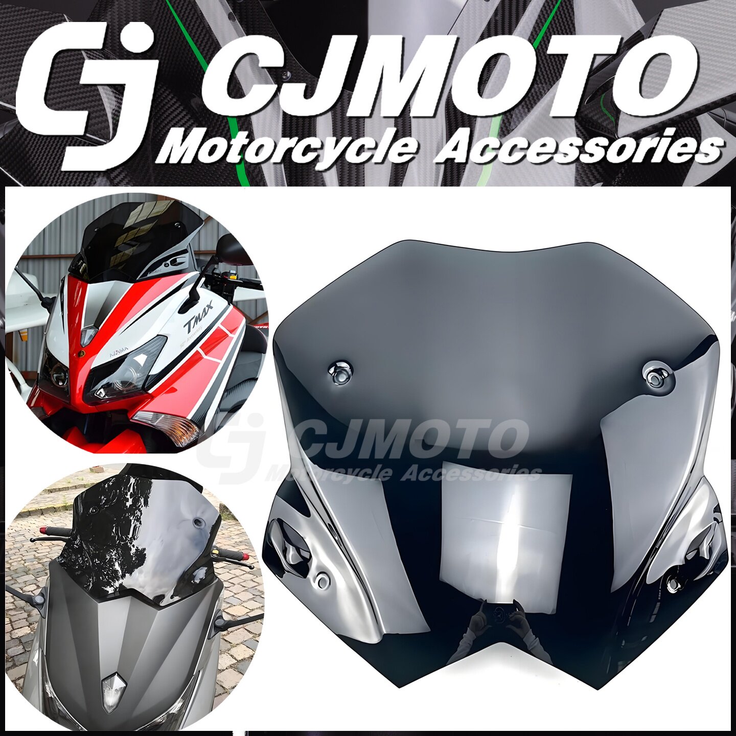 适用于雅马哈TMAX530 12-13-14-15-16年挡风玻璃风挡导流罩高品质