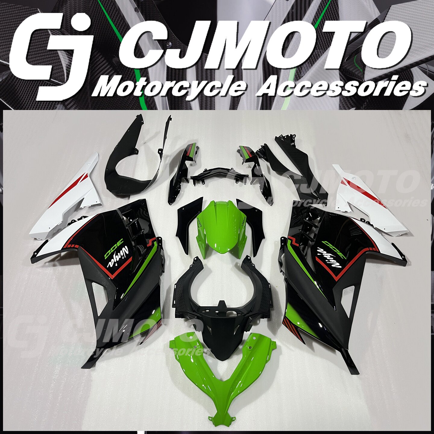 ninja300车壳版画定制烤漆高品质