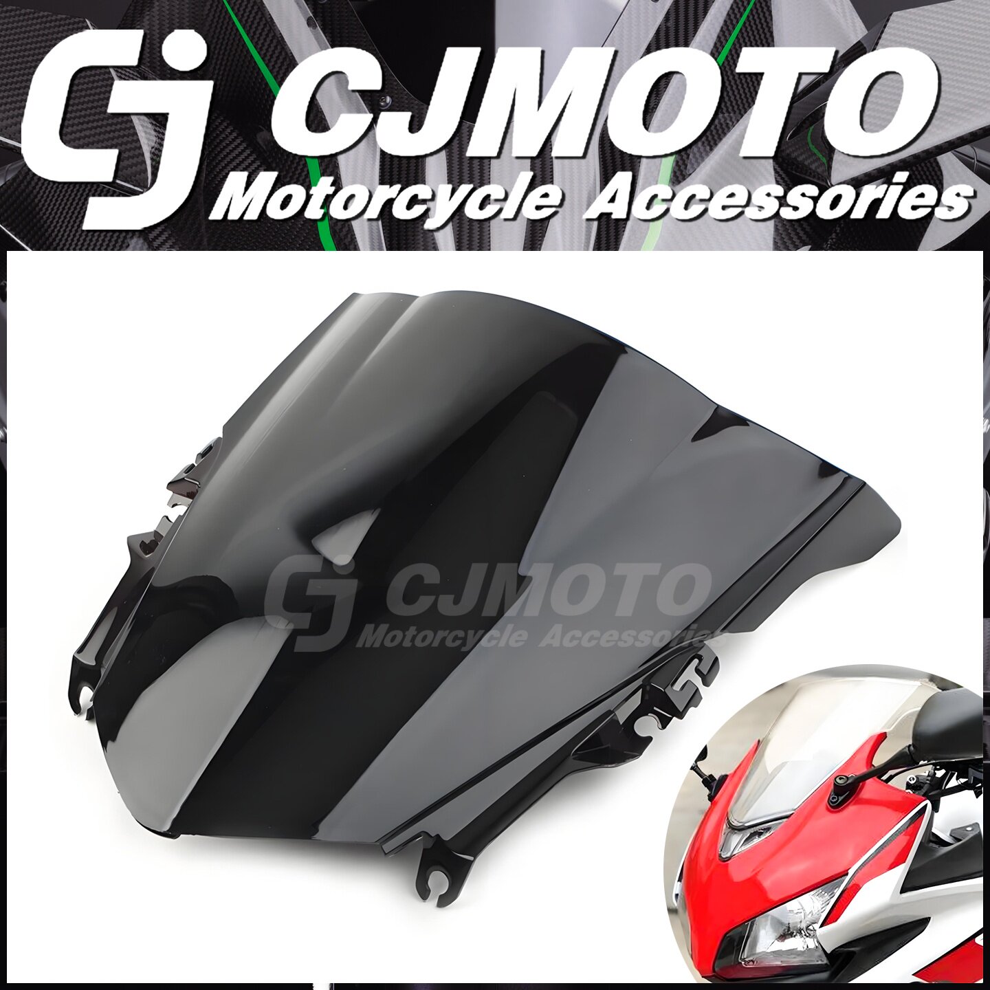 适用于本田CBR500R 2013-2015 摩托车前挡风玻璃风挡导流罩高品质