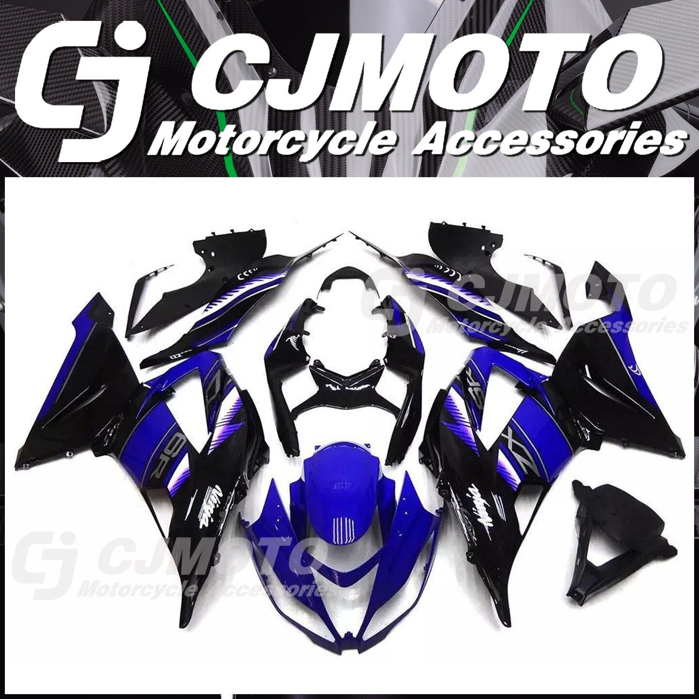 ZX6R摩托车外壳定制版画烤漆图片