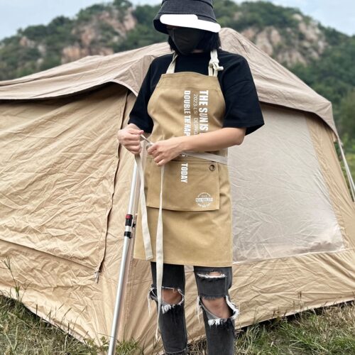 防污工作围裙可定制logo手工制作