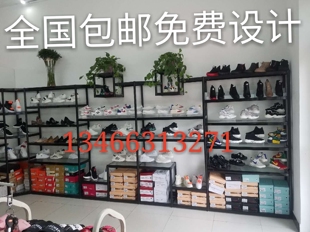 简约鞋店鞋架鞋货架商场商城现代展示架多层组装橱窗鞋架包包展架