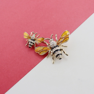 NAPIER欧美珐琅彩蜜蜂胸针时尚 独特设计气质高级感 百搭个性