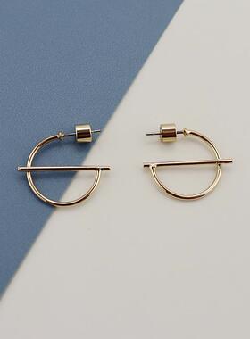 BC双色时尚简约百搭耳环