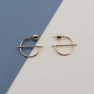 BC双色时尚简约百搭耳环