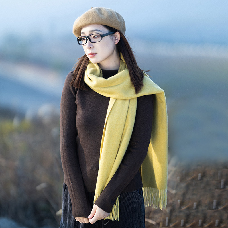 【2条88元】文艺多色百搭围巾女 2025冬季新款纯色保暖仿羊绒围脖