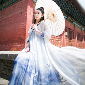 棉麻记国风抹胸襦裙汉服长裙女夏年新款 199专区 刺绣连衣裙仙