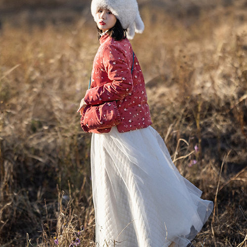 纸短情长白色半身裙冬季新款