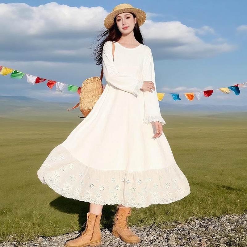 百搭针织连衣裙女款秋季宽松裙