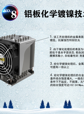 金钱豹 4U 支持 LGA4189/4677 服务器散热器 CPU风扇 调速 静音